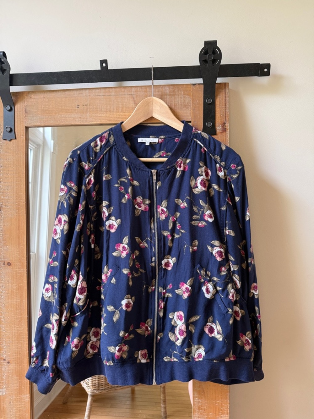 Skies are Blue Floral Bomber Jacket Size 1X